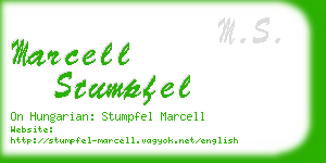 marcell stumpfel business card